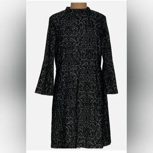 Loft Gray A-line midi dress, size 17